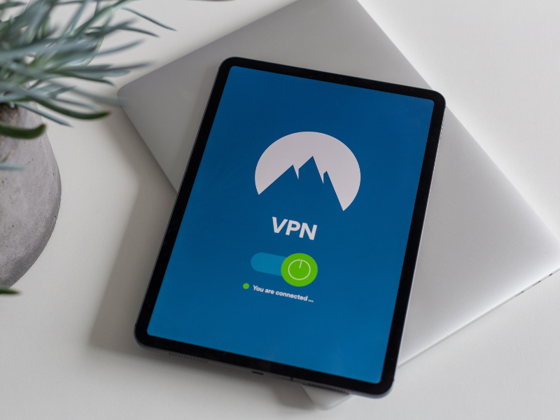 Image of a VPN on a tablet